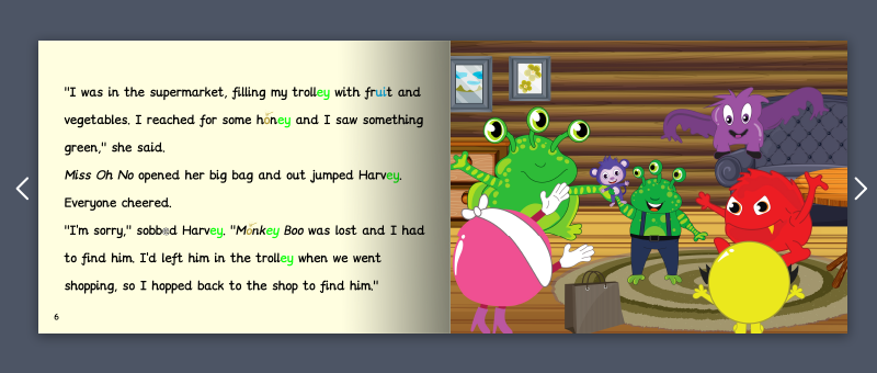 Stage 10 Fiction book by Monster Phonics
