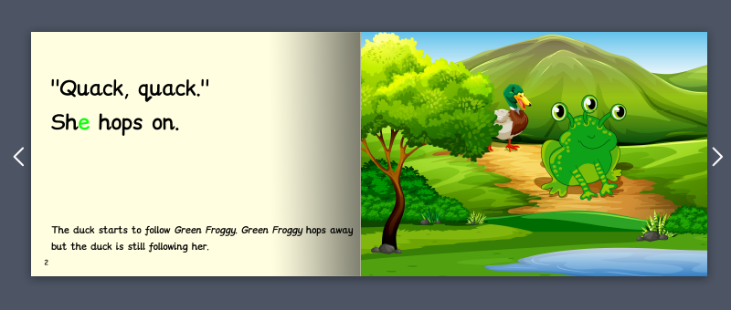 Stage 3 Fiction book example by Monster Phonics 