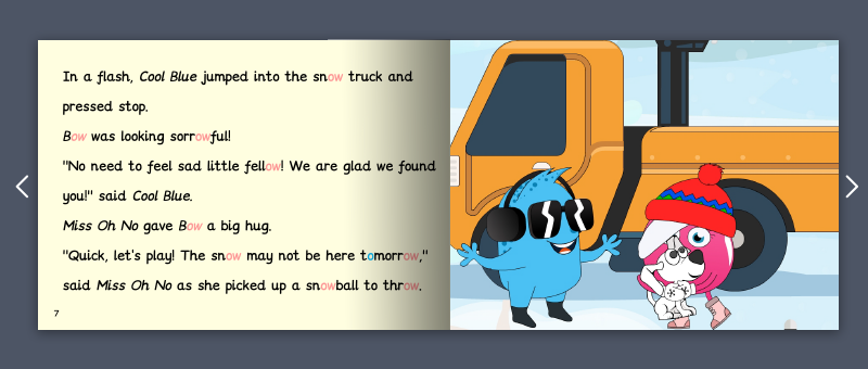 Stage 6 Fiction book example by Monster Phonics