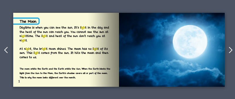 Stage 7 Non- Fiction book by Monster Phonics example 